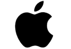 The iconic Apple logo.